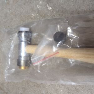 10.5" Brass, Nylon, Rubber, PVC Hammer |with Wooden handle